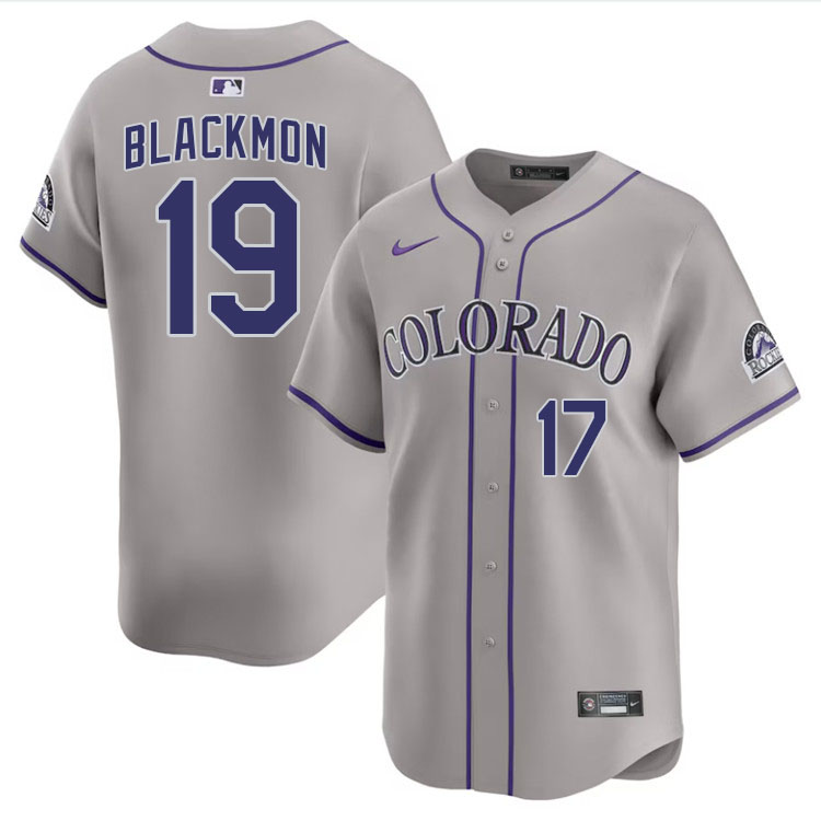 Charlie Blackmon Colorado Rockies Jersey,Uniforms,Gears Stitched-Gray